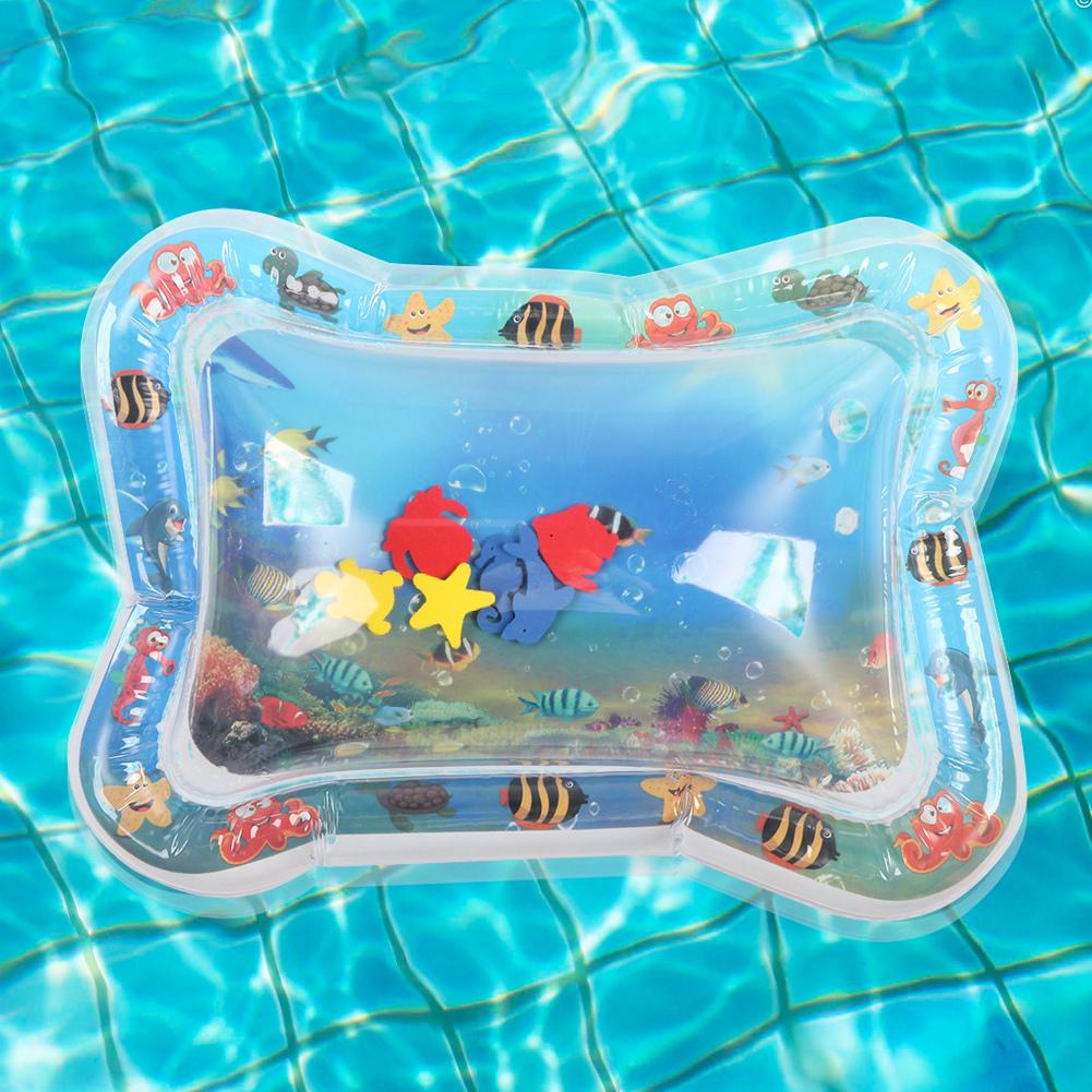 Детский ледяной коврик большой надувной лежачий коврик для воды Морской флора и фауна