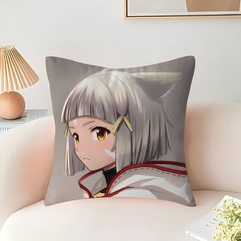 Ниа Xenoblade Аниме Наволочки Мультяшные Декоративные Домашние для Дивана Двусторонняя Печать Короткий Плюш Милые Чехлы для Подушек