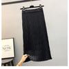 Трикотажная прямая юбка-труба для женщин, зимняя свободная повседневная юбка в полоску с высокой талией и завернутыми ягодицами