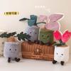 Cute Green Plant Tulip Succulent Plush Pillow Kawaii Monstera Plant Funny Stuffed Animal Soft Huggable Home Decor Birthday Gift