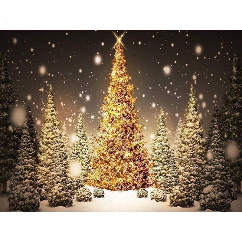 Full Round Diamond Painting Embroidery Sparkling Christmas Tree DIY Diamond Mosaic Picture Of Rhinestone Handmade