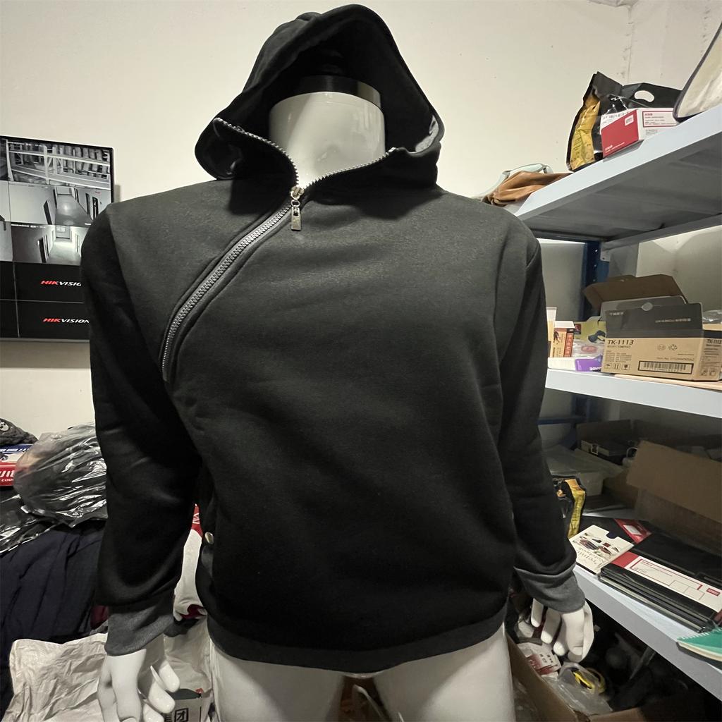 Men's Fall And New Men's Pullover Thick Coat Hoodie Zipper Hoodie