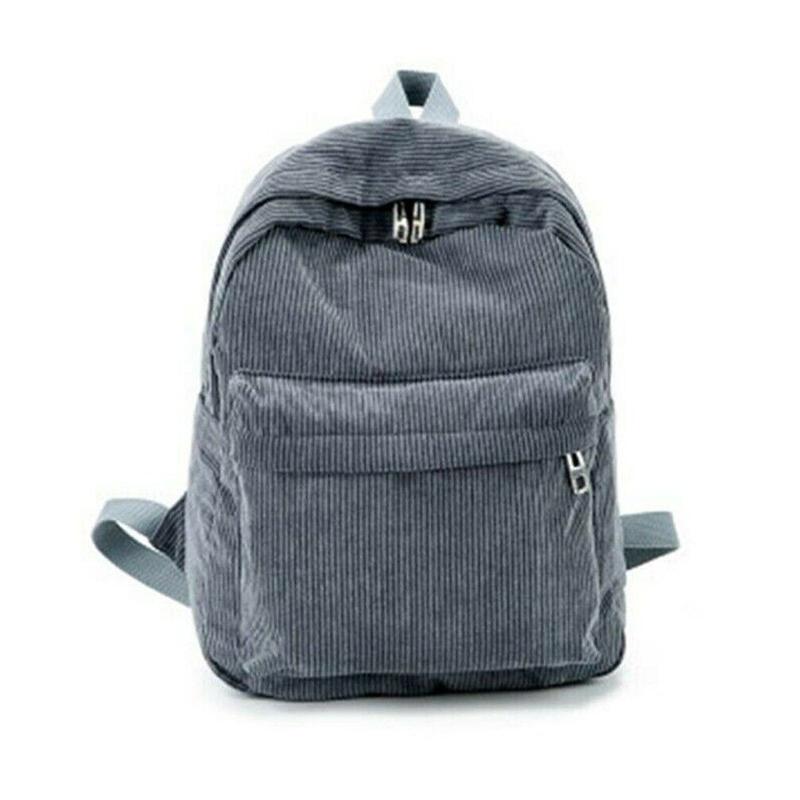 Женский вельветовый рюкзак на молнии, рюкзак для девочек, сумка через плечо, дорожная сумка