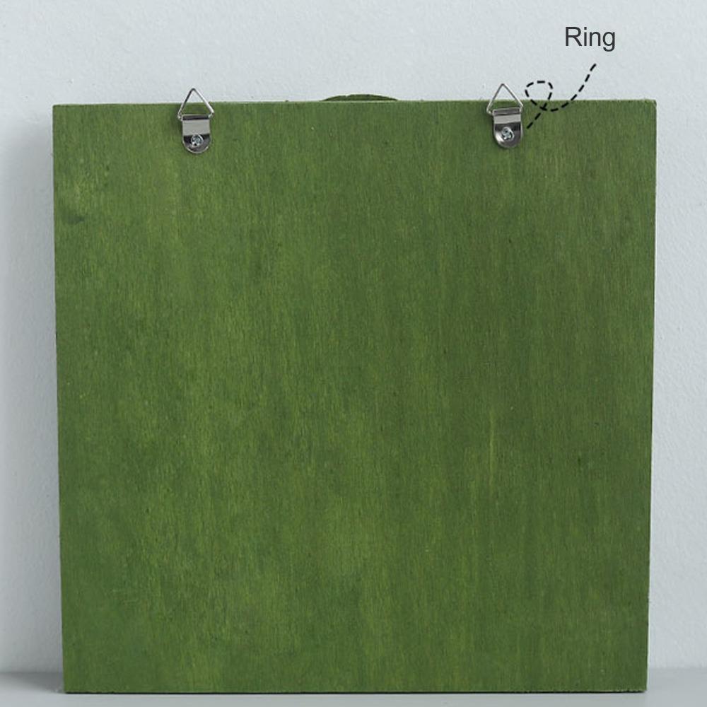 Green Wall-Mounted Calendar Wooden Wooden Background Calendar Practical Pendant Calendar  Bar