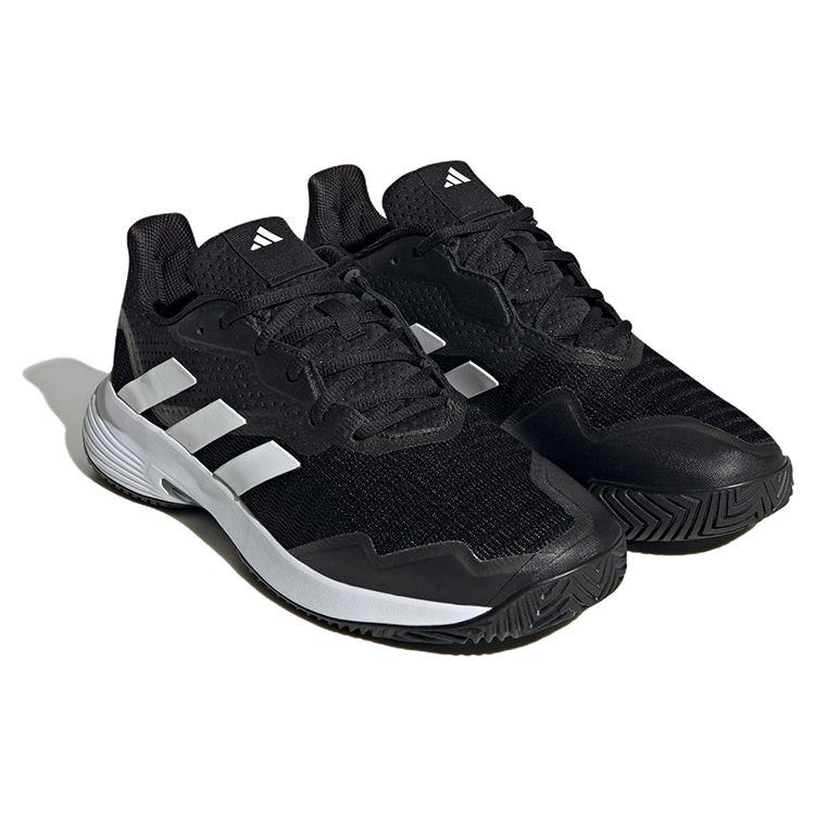 Adidas CourtJam Control Black White Grey Мужские кроссовки Core-Black Cloud-White Grey-Four ID1535