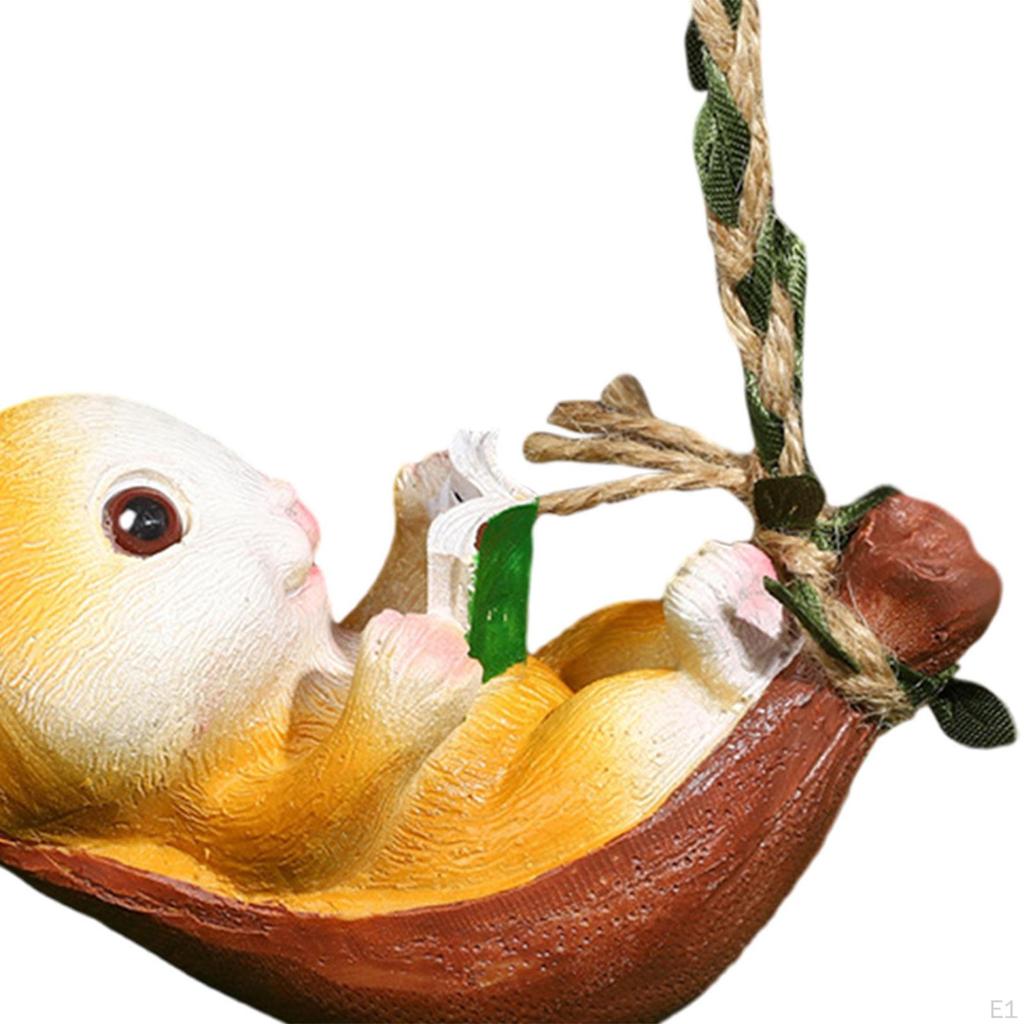 Очаровательная фигурка кролика для домашнего декора - скульптура кролика из смолы