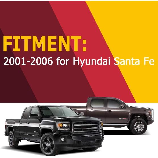 OCPTY Наружная дверная ручка Передняя левая сторона водителя Замена подходит 2001-2006 для Hyundai Santa Fe Наружная дверная ручка Черная