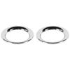 2x Хромированное кольцо отделки динамика передней двери для Jeep Grand Cherokee Durango 2011-2021