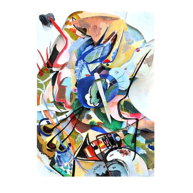 Vasily Kandinsky Famous Artwork Abstract Canvas Art Painting Poster and Print Picture Wall Art Cuadros Home Room Decoration