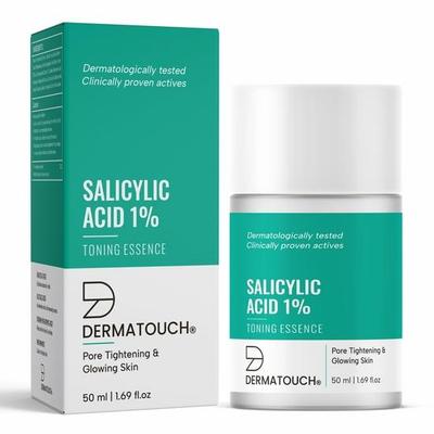 DERMATOUCH Салициловая кислота 1% W/W Тонизирующая эссенция в каплях | Для сужения пор и сияния кожи | Для ровной и обновленной кожи | Для мужчин и женщин | 50 мл