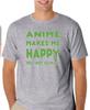 Anime Makes Me Happy You, Not So Much Funny T Shirt Tee