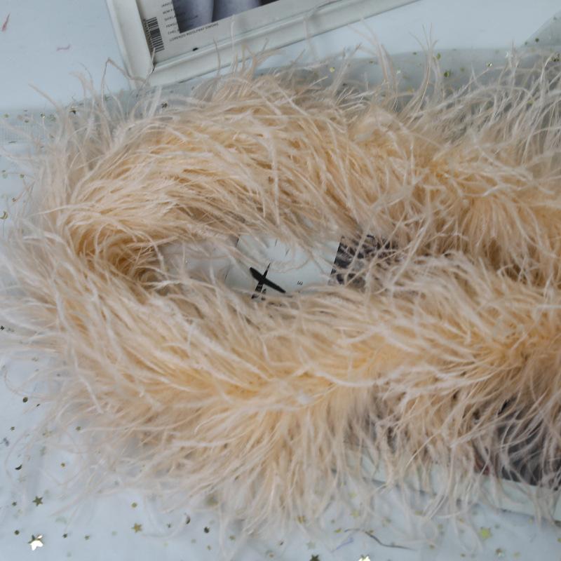 5 Layers Ostrich Top Encryption Thickened Feather Fleece Strip Catwalk Show Costume Decorative Ostrich Feather Strip