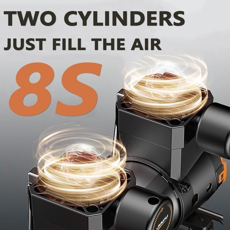 1500 Вт Высокомощный Воздушный Компрессор Сверхмощный Электрический Воздушный Насос Профессиональный Безмасляный Бесшумный Тип Электроинструменты