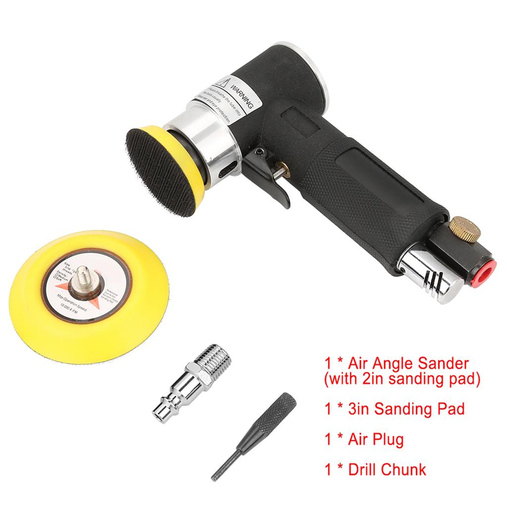 Mini Air Angle Sander 90 Degrees  Pneumatic Polishing Grinding Machine   2inch 3inch Sanding Pad