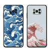 Японский волнистый художественный чехол для Samsung Galaxy M30s M33 M12 M51 M32 5g M31 M13 M52 M22 M23 M23 M01 M53 M31s M11, черный чехол-бампер