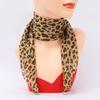Женский шарф с леопардовым принтом, тонкий шифоновый шарф, легкий дышащий шарф в корейском стиле, дорожный аксессуар