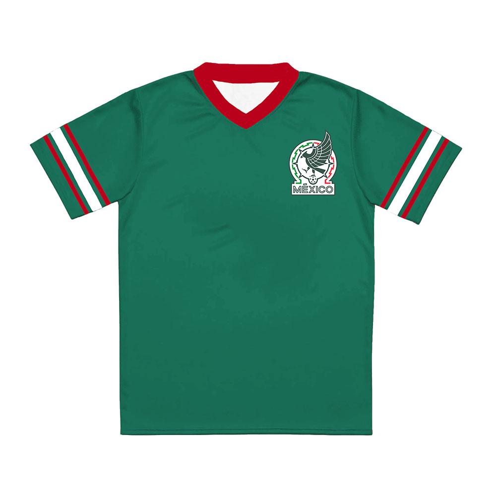 Men Women Clothing Mexico Football Tee Jersey 2026 Soccer World Game Print T-shirt Summer V-neck Short Sleeve Male Shirts