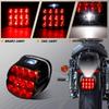 NTHREEAUTO Smoked LED Rear Tail Light Motorcycle Taillights Brake Driving Compatible With Harley Dyna Road King Electra Glide Street Bob Touring