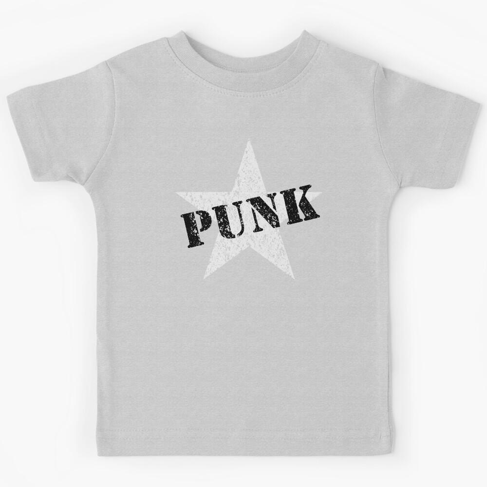 PUNK - Road worn - Distressed - Grunge - Star Logo Kids T-Shirt