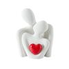 Abstract Couples Embrace Statue Ceramic Miniatures Figurine People Love Sculpture  Home