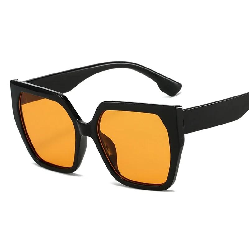 Трендовые зеркальные квадратные солнцезащитные очки женские мужские градиентные классические с большой оправой дизайнерского бренда очки женские мужские