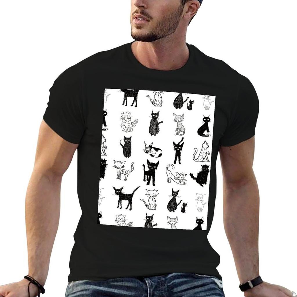 Cats Cats Cats Tshirt T Shirt Unisex Plain Cotton T Shirts High Quality Tshirt
