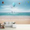 3D обои с синим небом, вид на море, фреска с воздушным шаром и дельфином, 3D обои для гостиной, фон для телевизора, настенная фреска, декор