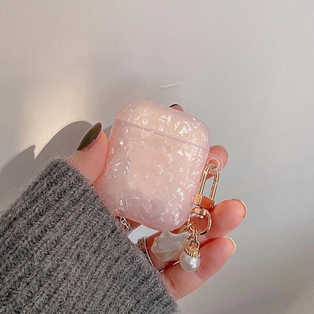 Мечтательный чехол для наушников в виде жемчужной раковины с брелоком Аксессуары для наушников для Airpods 4/3/2/1/pro2/pro