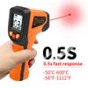 T400 T600 Digital Infrared Thermometer -50~600℃ Laser Termometro Pyrometer Gun Non-Contact Laser Temperature Meter Gauge Tools