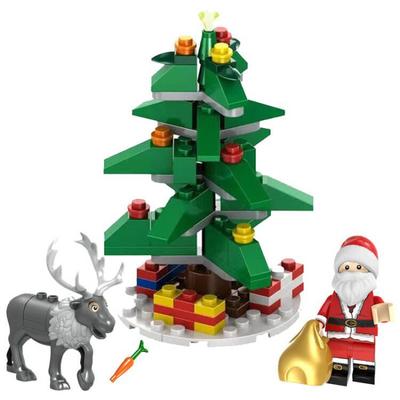 Рождественская серия Строительные блоки Игрушки Санта-Клаус Лось Рождественские елочные украшения Детский набор игрушек