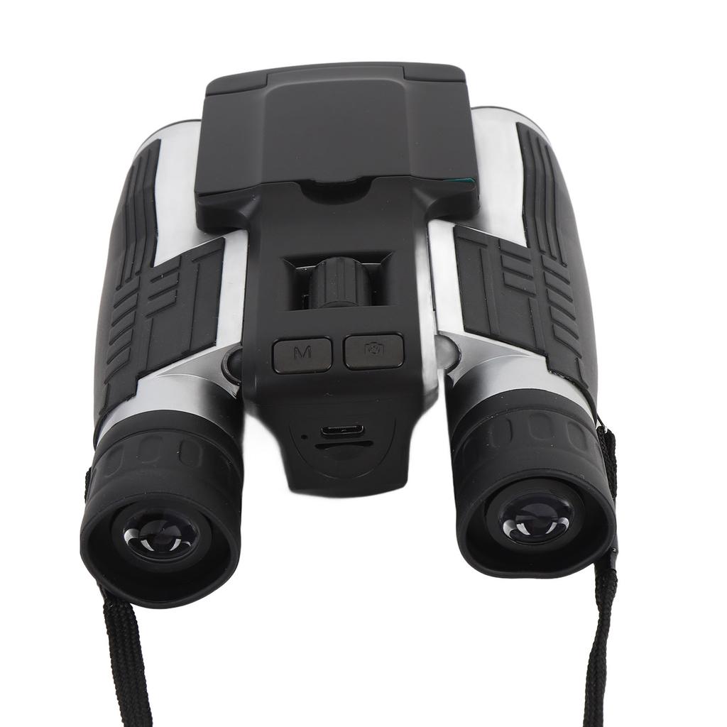 12x32 Binoculars with Camera 2.4 Inch Color Display 2.5K 48MP Video Photo Recorder for Bird Watching Travel 8X Digital