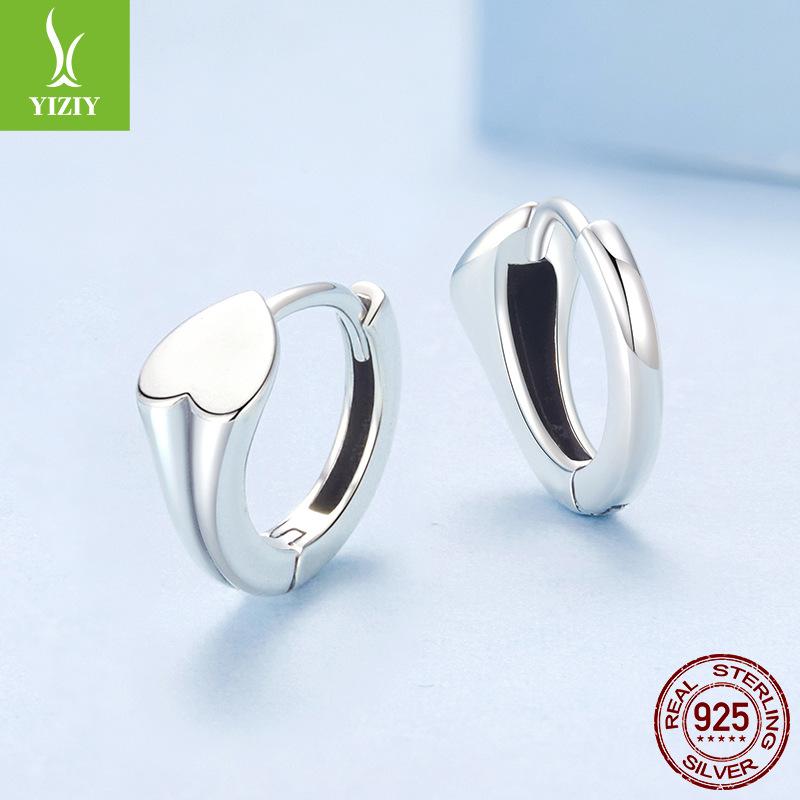 Metal Love Ear Buckle Women, Simple And Romantic S925 Sterling Silver Versatile Earrings Earrings
