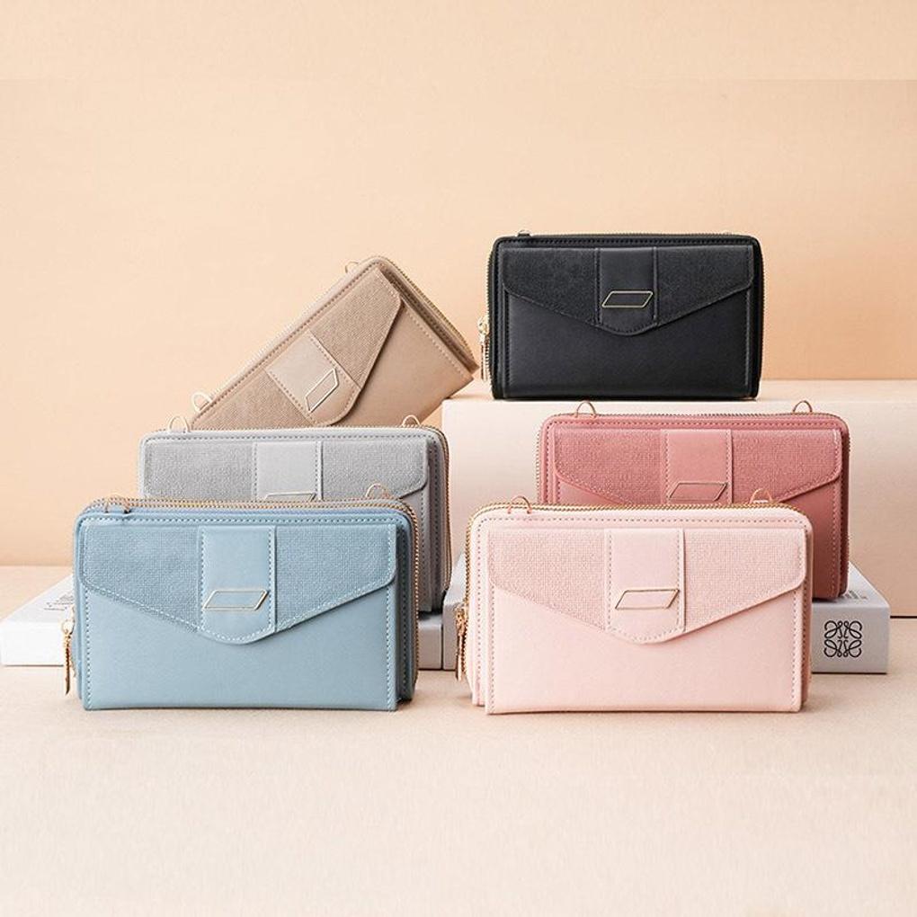 Bag-type two-stage zipper wallet