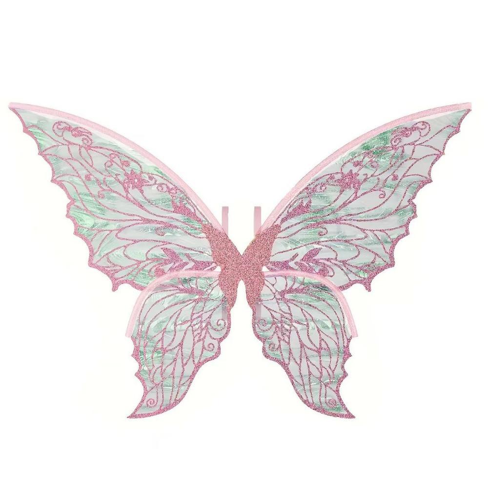 Gradient Sheer Butterfly Fairy Wings Sparkling Organza Elf Wings Costume  Christmas Gifts