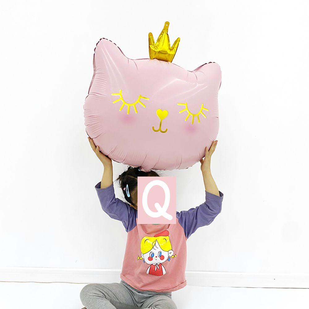 Партийная раскладка Форма кошачьей головы Подарки Фольгированные шары Надувной шар Товары для вечеринки Декор на день рождения