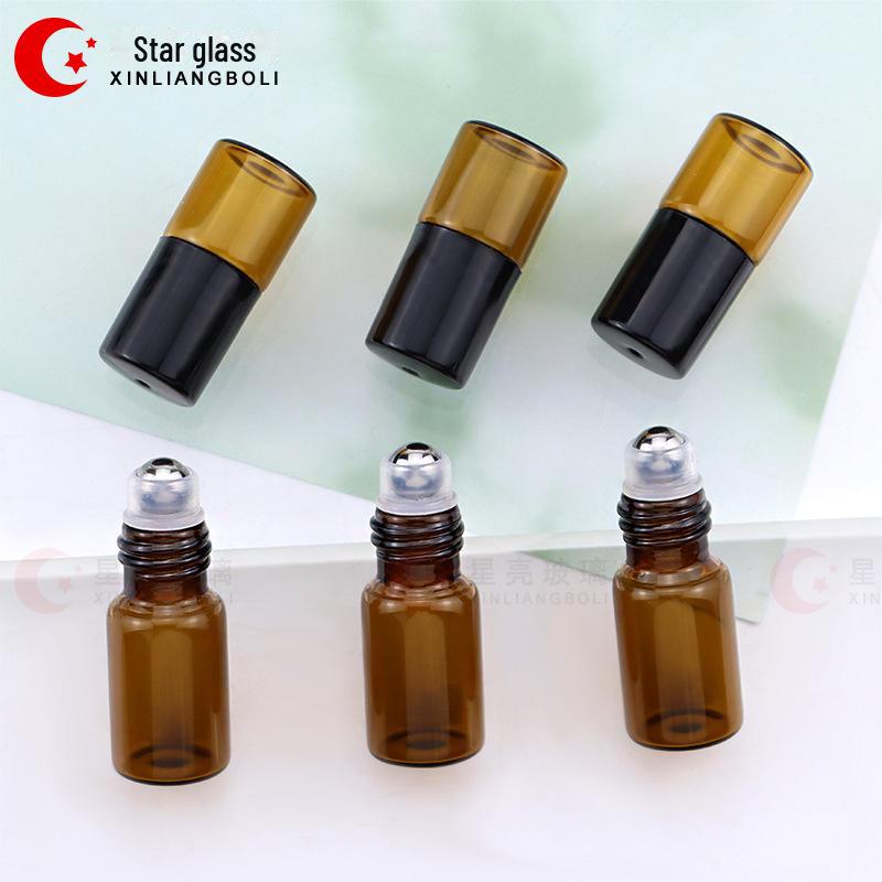 Флаконы-роллеры из коричневого стекла - 1 мл, 2 мл, 3 мл для духов, эфирных масел и крема для век