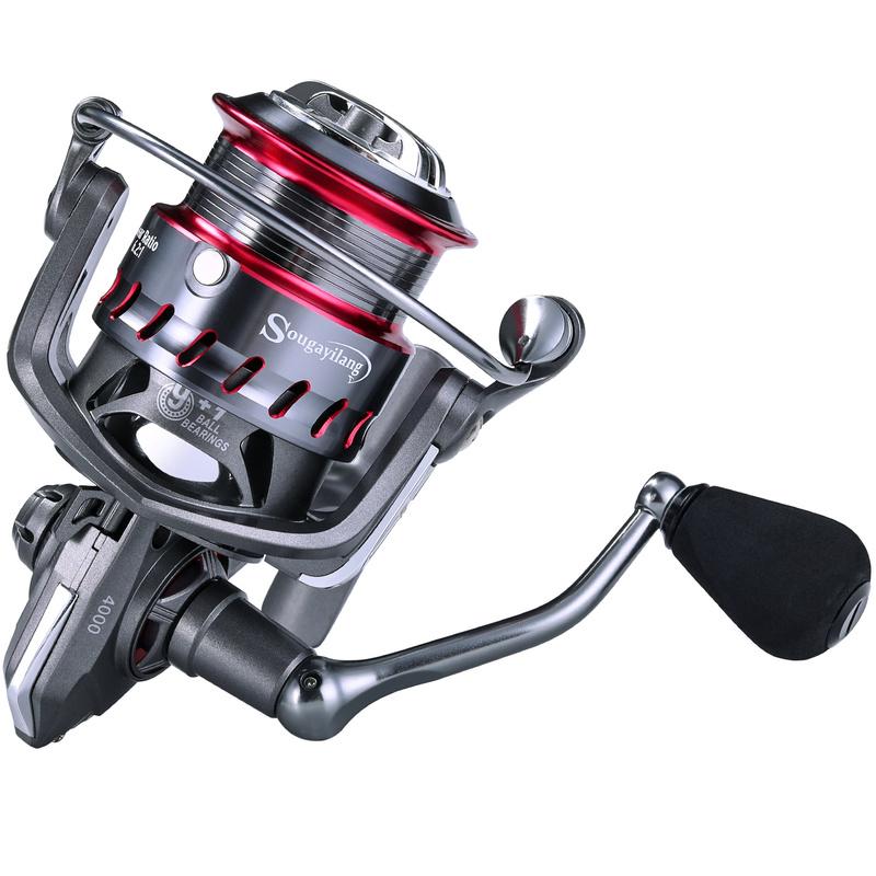 Спиннинговая рыболовная катушка 9 + 1BB 1000-4000 Рыболовная катушка с нескользящей ручкой для морской рыбалки на карпа