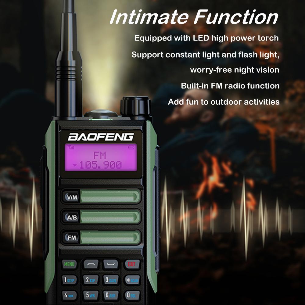 BaoFeng UV-16 Max 10W Type-C Walkie Talkie IP68 Two Way Radio UHF VHF Dual Band Radio Upgraded of UV16 UV17 Plus UV82 Pro