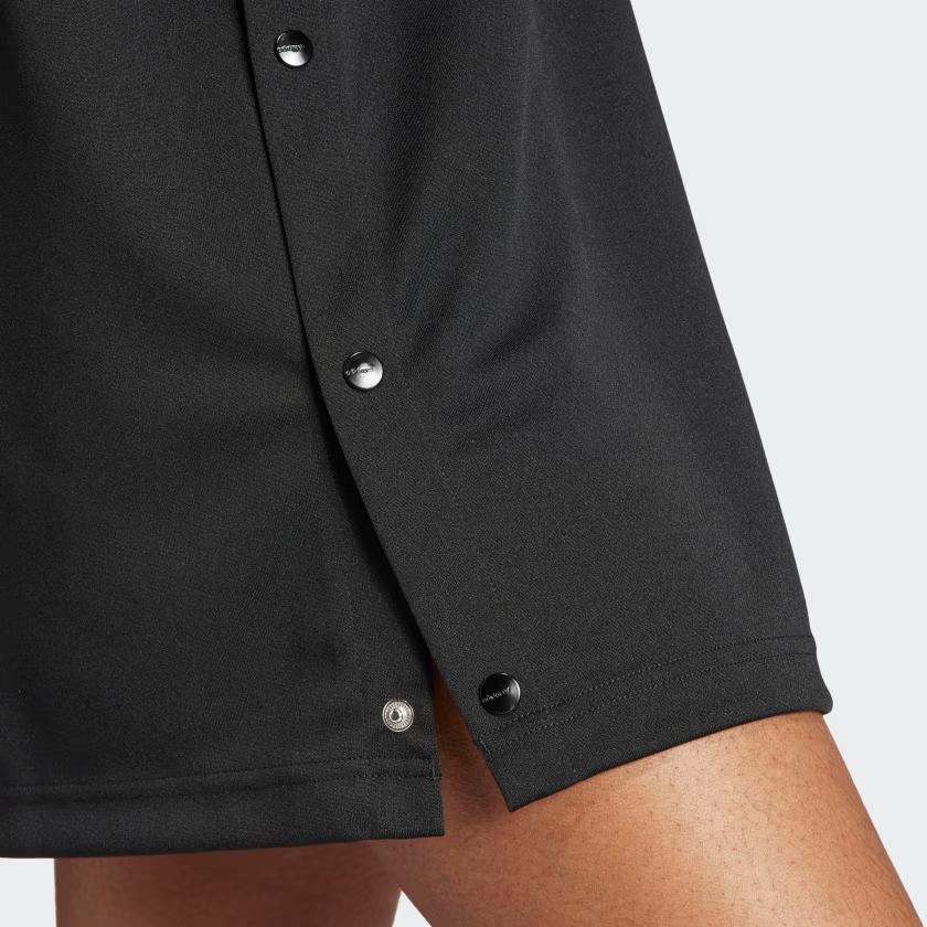 Adidas Оригинальные однотонные спортивные повседневные платья миди без рукавов с V-образным вырезом, женские платья черного цвета IS5262