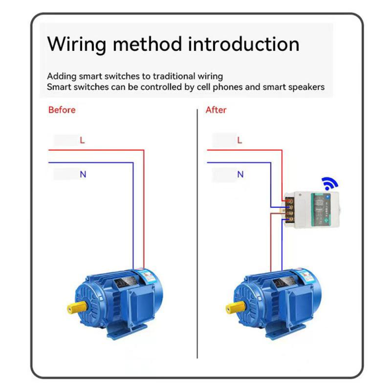 Ewelink WIFI Smart Switch 30A High Power Smart Home Timer Switch Wireless Remote Control Via Google Home Alexa