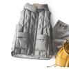 Women LightWeight Thermal Seamlessly Sleeveless White Duck Down Jacket All Match Chic Vest