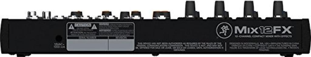 MACKIE MIX12FX Analog Mixer with Effects Ultra-compact Built-in