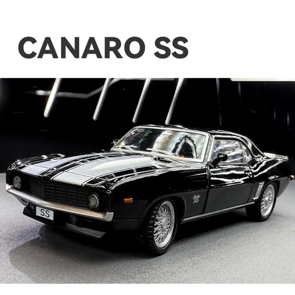 1/32 Chevrolet Camaro SS Supercar Металлическая Модель Автомобиля Со Звуком и Светом Инерционный Детский Игрушечный Коллекционный Подарок на День Рождения