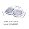 Transparent 2 Compartment Snack Containers Double Compartment Snack Containers  For Travel Snacks