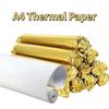 A4 Thermal Paper Oil Resistance Inkless 210x30mm Fax Machine Paper Thermal Printing Paper Roll No Toxic for Home Office