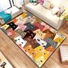 Большой ковер с рисунком животных, ковер для гостиной, спальни, украшение дивана, коврик для кухни, нескользящий напольный коврик для пикника
