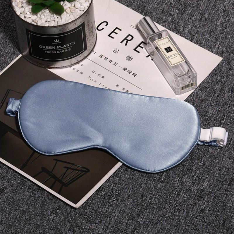 Silk Sleep Eye Mask With Mulberry Filling Breathable Light Blocking Adults Comfort Fit