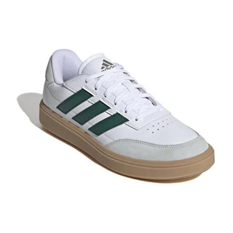 adidas Courtblock Удобные Прочные Дышащие Низкие Теннисные Кроссовки Мужские Кроссовки Белый Зеленый IF6505