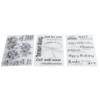 3Pcs Transparent Stamp Rubber Journal Album Decoration Crafts Accessories