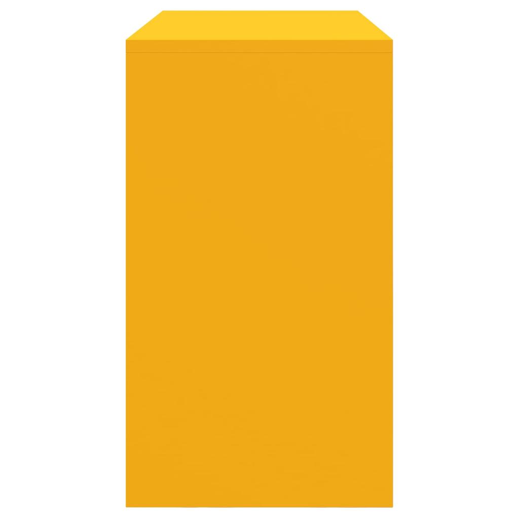 Storage Cabinet Mustard Yellow 90 x 40 x 70 cm Steel